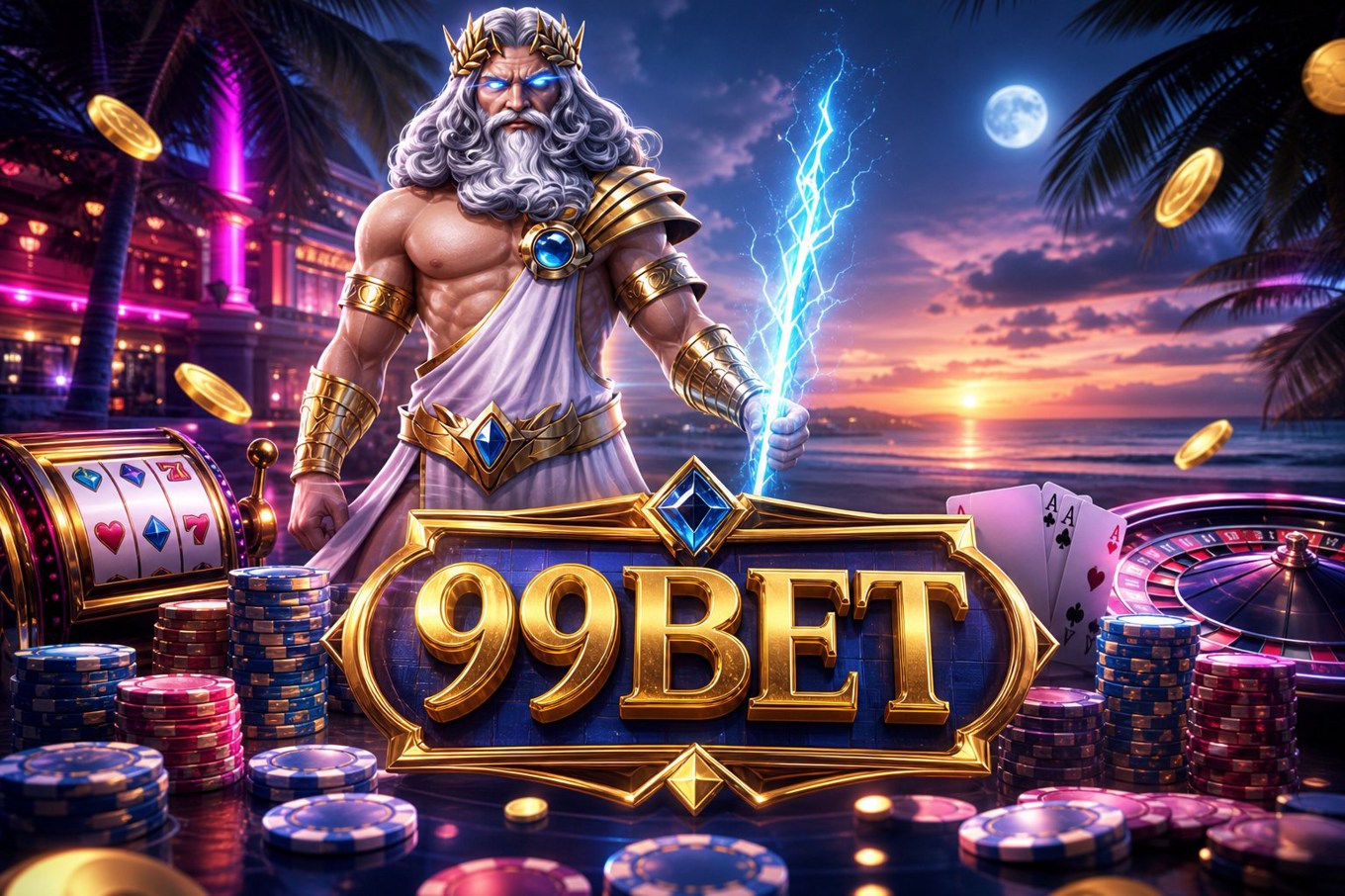 Sảnh game bài 99BET với nhiều bàn chơi và phần thưởng điểm danh